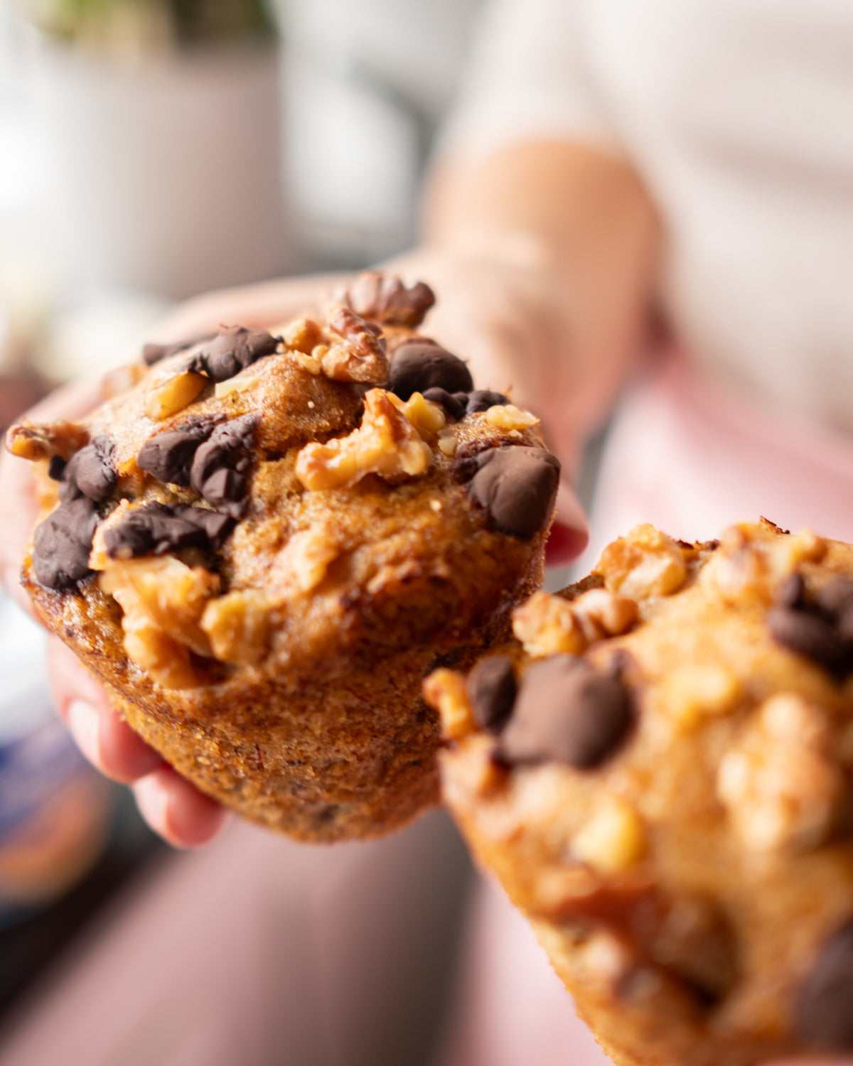 Sourdough Banana Muffins